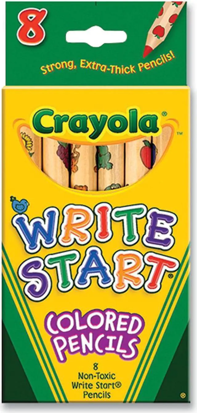 Alt view image 12 of 12 - Crayola Write Start Colored Pencils-8/Pkg Long