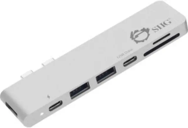 Alt view image 16 of 20 - SIIG Thunderbolt 3 USB-C Hub HDMI with Card Reader & PD Adapter - Silver