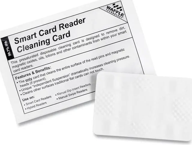 Alt view image 3 of 4 - kicteam waffletechnology smart card reader cleaning card, 40 pack