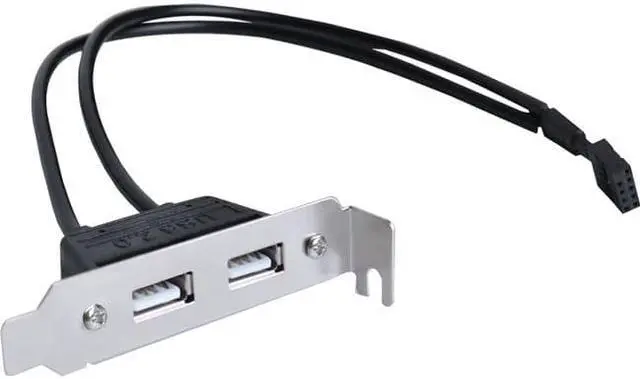 Alt view image 2 of 4 - SIIG 2-Port USB 2.0 Low Profile Extension Bracket