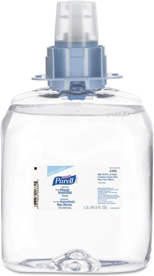 Alt view image 17 of 17 - PURELL Advanced FMX-12 Foam Instant Hand Sanitizer Refill w/Moisturizers 1200mL