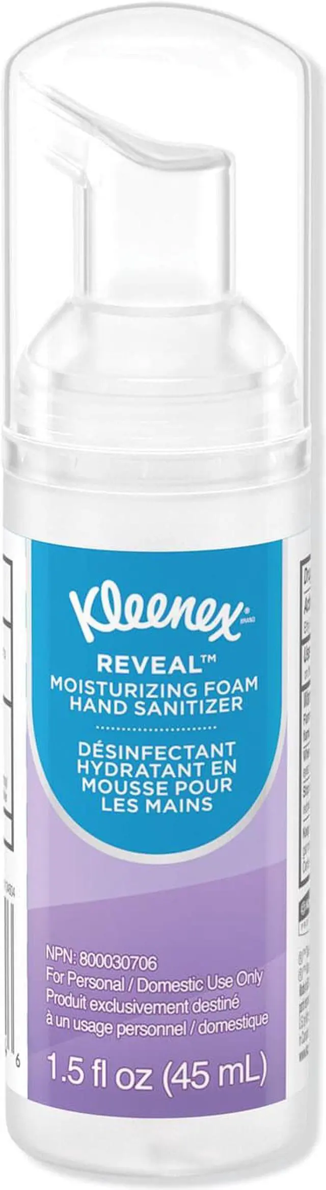 Alt view image 3 of 7 - KLEENEX 34604 Ultra Moisturizing Foam Hand Sanitizer, 1.5 oz, Clear, 1 Each
