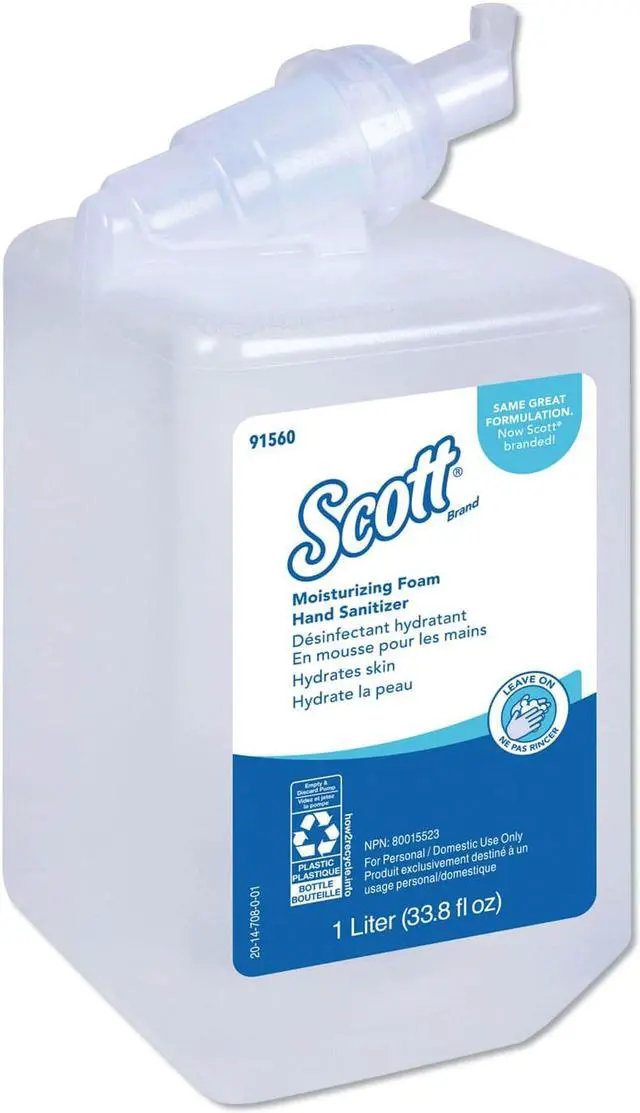 Alt view image 2 of 12 - Kleenex Moisturizing Instant Hand Sanitizer 1000mL Clear 6/Carton 91560
