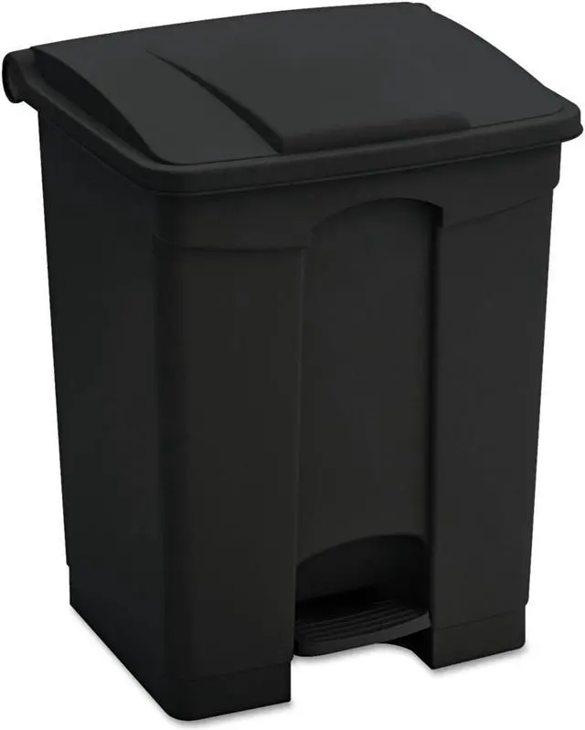 Alt view image 19 of 20 - Large Capacity Plastic Step-On Receptacle, 23Gal, Black
