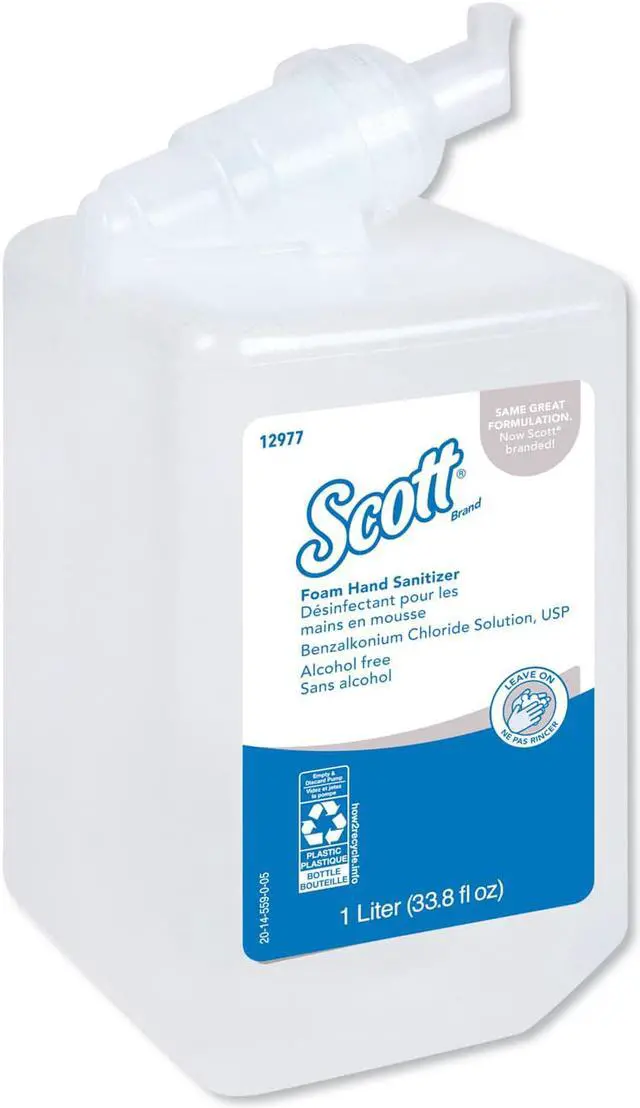 Alt view image 2 of 2 - Kimberly-Clark - 12977 - Alcohol-Free Foam Hand Sanitizer, 1, 000 ml, Clear, 6/Carton