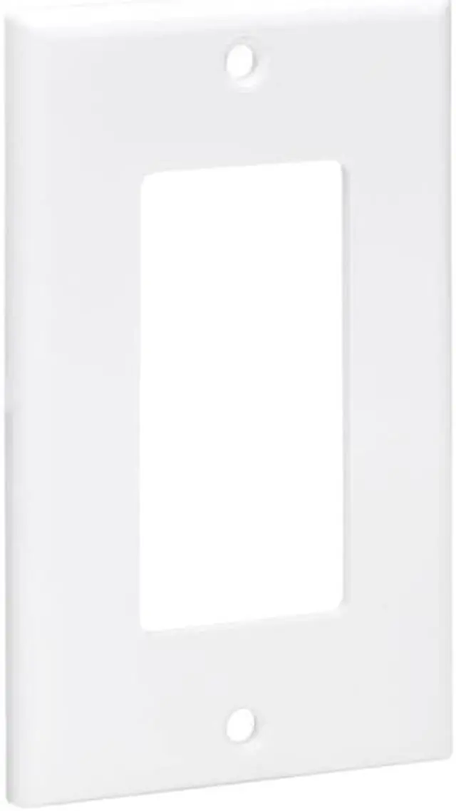 Alt view image 5 of 13 - Tripp Lite Single-Gang Faceplate Decora Style Vertical White N042D100WH