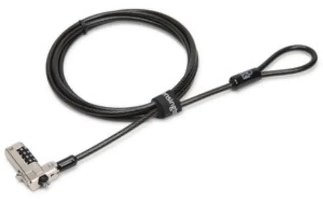 Alt view image 7 of 14 - Kensington Serialized Combination Cable Lock for Dell Devices with Wedge Slots K68010WW