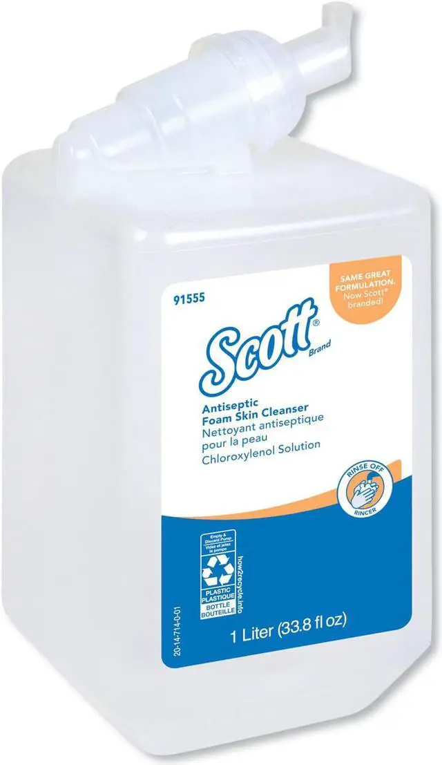 Alt view image 5 of 5 - Kimberly-Clark - 91555 - Soap Scott Control Foaming 1, 000 mL Dispenser Refill Bottle Unscented Kimberly Clark 91555
