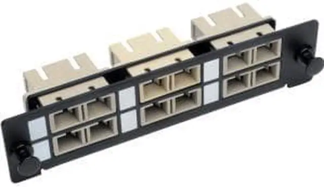 Alt view image 7 of 8 - TOOLLESS PASS-THROUGH FIBER PATCH PANEL MMF/SMF 6 SC CONNECTORS