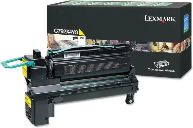 Alt view image 16 of 16 - Lexmark C792X4YG Extra High Yield Return Program Toner Cartridge - Yellow