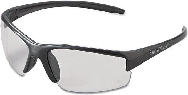 Alt view image 9 of 9 - SMITH & WESSON 21296 Safety Glasses, Wraparound Clear Polycarbonate Lens,