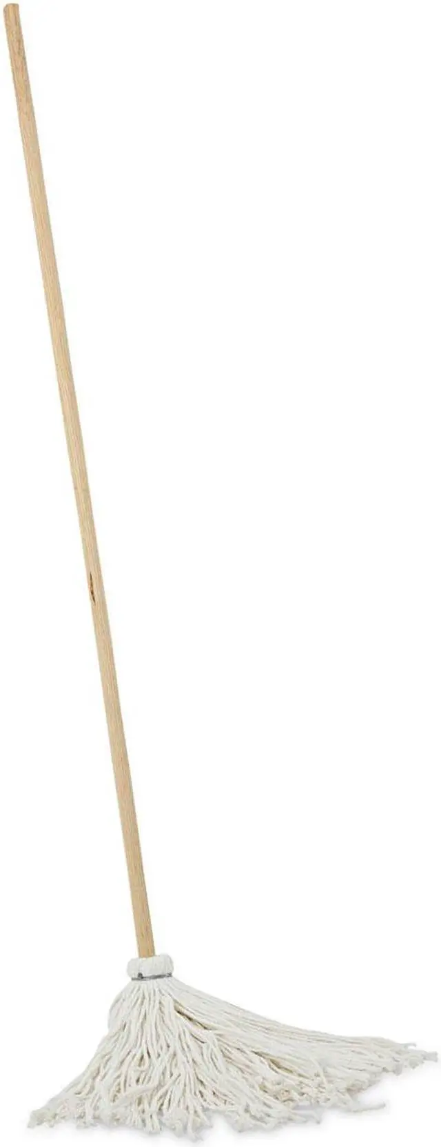 Alt view image 6 of 6 - Boardwalk Deck Mop 48" Wooden Handle 16oz Rayon Fiber Head 6/Pack 116R