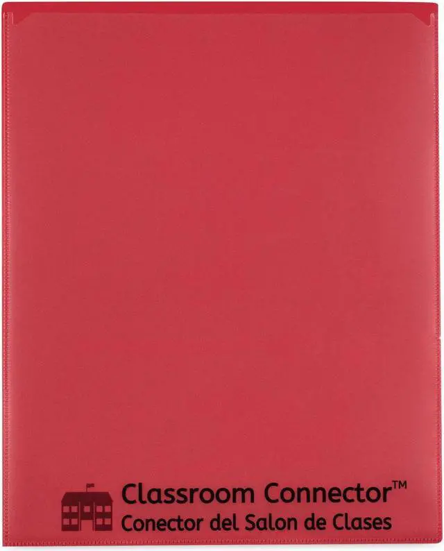 Alt view image 18 of 19 - C-Line Classroom Connector Folders 9'x11-3/4" 25/BX Red 32004
