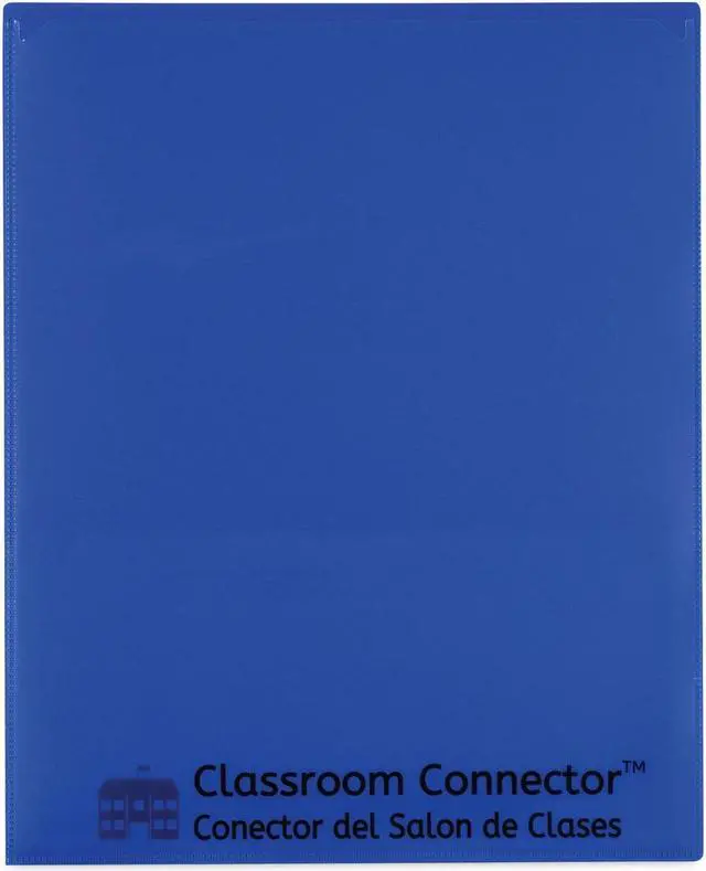 Alt view image 16 of 19 - C-Line Classroom Connector Folders 9"x11-3/4" 25/BX Blue 32005