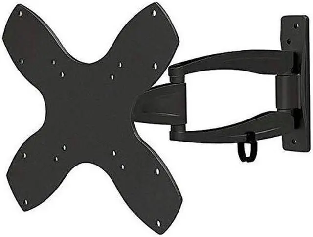 Alt view image 4 of 9 - Monoprice Full Motion Single-Stud TV Wall Mount Bracket For 23" To 43" TVs up to 44lbs, Max VESA 200x200, Works