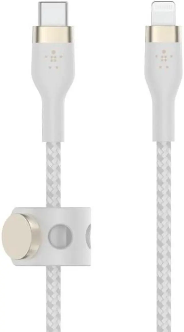 Alt view image 4 of 6 - Belkin USB-C  CAA011BT2MWH Cable with Lightning Connector 2M, WHITE