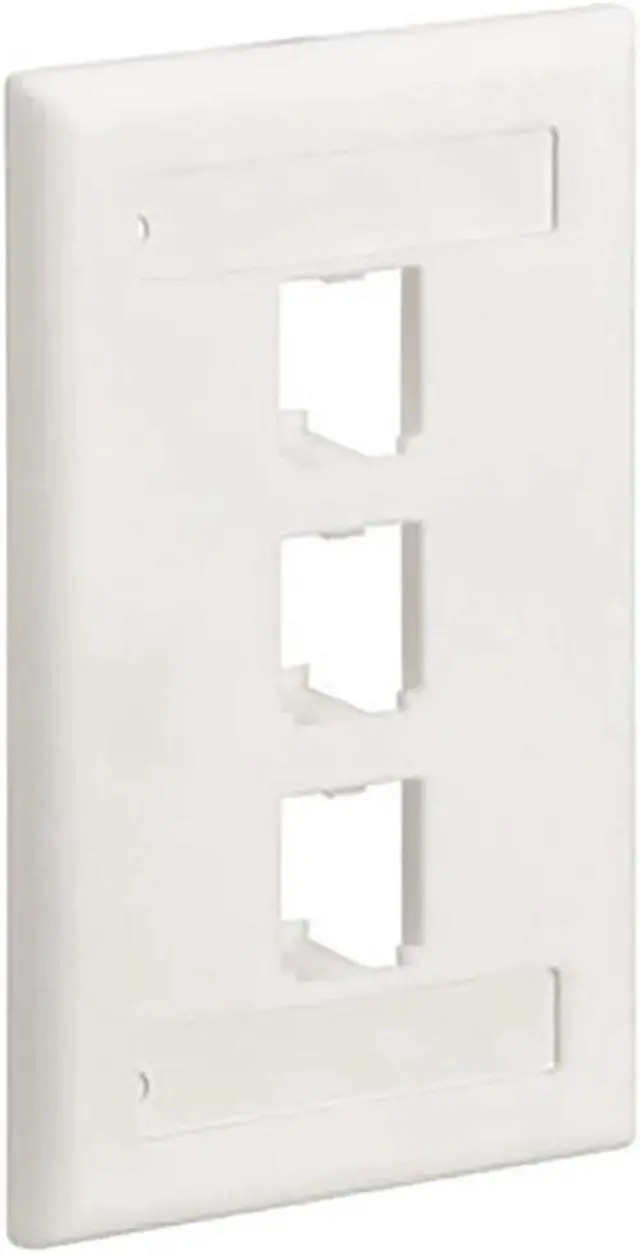 Main image of PANDUIT 3 Socket Mini-Com Classic Faceplate CFPL3WHY