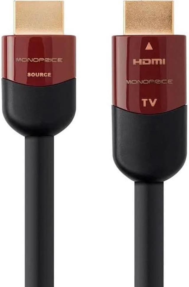 Alt view image 13 of 15 - Monoprice HDMI Cable - 30 Feet - Black | High Speed, Active Chipset, 4K@60Hz, HDR, 18Gbps, 24AWG, YUV, 4:4:4, CL2 - Cabernet Ultra Series