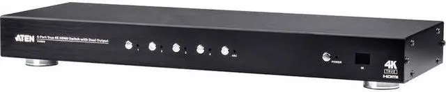 Alt view image 8 of 15 - Aten 4-Port True 4K HDMI Switch with Dual Output VS482B - 4096 x 2160 - 4K - 4 x 2 - 2 x HDMI Out