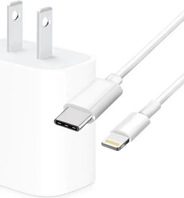 Main image of 4XEM 4XIPADAIRKITL White iPad Air Kit with 20W USB-C Charger and 6FT 8 Pin Cable