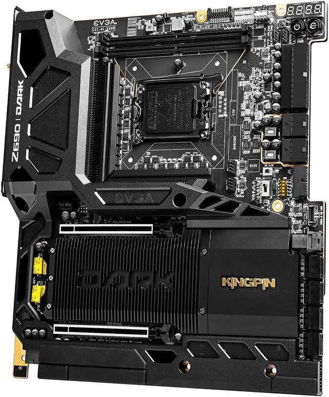 Alt view image 5 of 16 - EVGA Z690 Dark K|NGP|N, 121-AL-E699-KR, LGA 1700, Intel Z690, PCIe Gen5, SATA 6Gb/s, 2.5Gb/s LAN, WiFi6E/BT5.2, USB 3.2 Gen2x2, M.2, U.2, EATX, Intel Motherboard