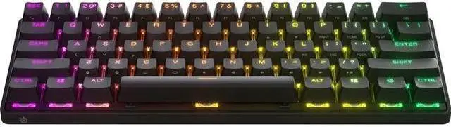 Alt view image 7 of 20 - SteelSeries Apex Pro Mini Wireless Mechanical Gaming Keyboard - World's Fastest Keyboard - Adjustable Actuation - Compact 60% Form Factor - RGB - PBT Keycaps - Bluetooth 5.0 - 2.4GHz - USB-C