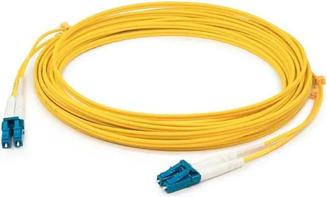 Alt view image 10 of 10 - THIS IS A 30M LC (MALE) TO LC (MALE) YELLOW DUPLEX RISER-RATED FIBER PATCH CABLE