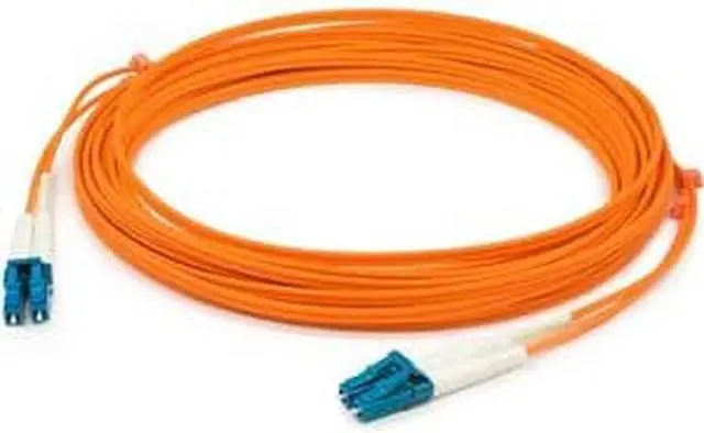 Alt view image 4 of 4 - THIS IS A 15M LC (MALE) TO LC (MALE) ORANGE DUPLEX RISER-RATED FIBER PATCH CABLE