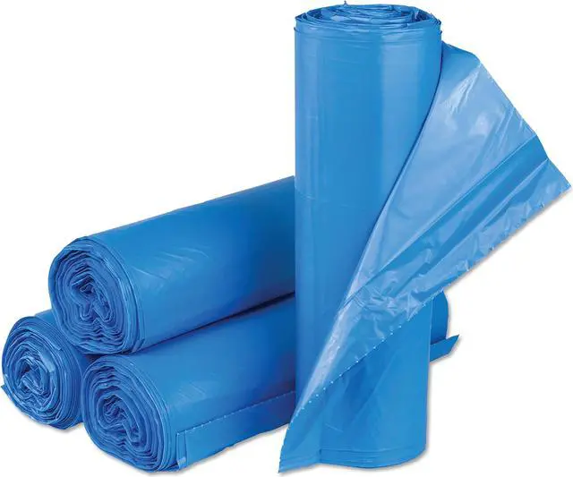 Alt view image 2 of 2 - Inteplast Group Interleaved High-Density Can Liners 30 x 43 33 gal 14mic Blue