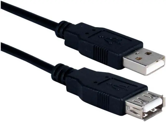 Alt view image 5 of 5 - qvs cc2210c10 10 ft. usb 2.0 highspeed 480mbps black extension cable