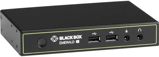 Alt view image 5 of 6 - Black Box Emerald™ SE DVI KVM-over-IP Matrix Switch Receiver - Single Head, Full HD DVI, VUSB 2.0, Serial, Audio