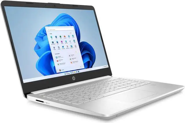 Alt view image 3 of 16 - HP 14-dq2043cl 14" FHD IPS Laptop Intel Core i3-1125G4 3.7GHz Intel UHD Graphics 8GB DDR4-2666 MHz RAM 256GB PCIe NVMe M.2 SSD Backlit KB Windows 10 Home, Silver - 383K9UA
