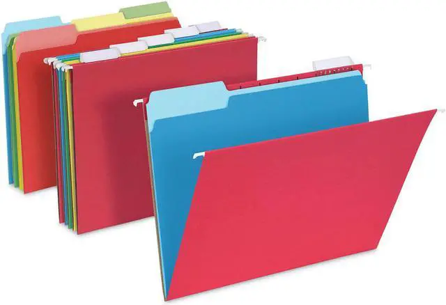 Main image of Pendaflex Hanging File Folder Combo Kit Letter Assorted Colors 25 Sets 99199