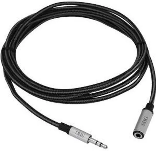 Alt view image 6 of 7 - SIIG CB-AU0C12-S1 6.56 ft. Woven Fab Stereo Aux Cable Male to Female