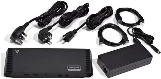 Main image of V7 DOCKUSBC USB-C Triple DisplayLink Docking Station
