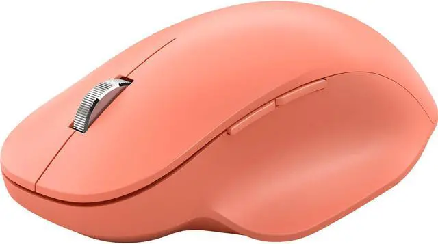 Alt view image 6 of 8 - Microsoft Bluetooth Ergonomic Mouse - Peach - with comfortable Ergonomic design, thumb rest, up to 15months battery life. Works with Bluetooth enabled PCs/Laptops Windows/Mac/Chrome computers