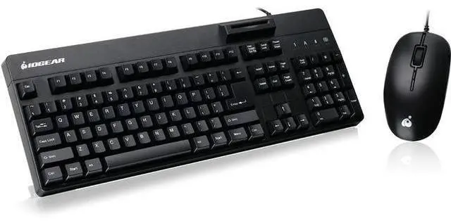 Alt view image 3 of 8 - IOGEAR TAA-Comp Keyboard Built In CAC Reader Mouse GKBSR202TAAKIT