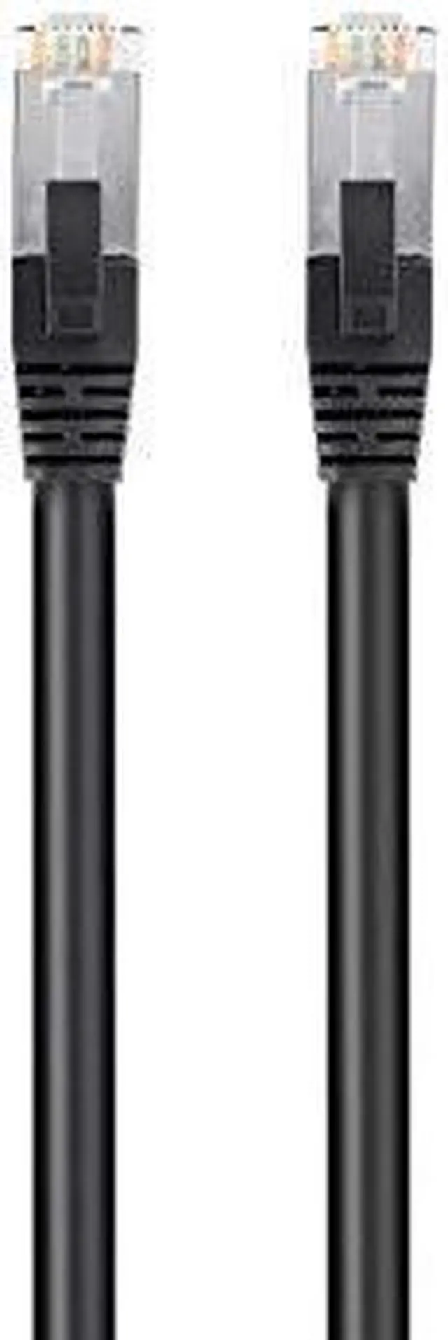 Alt view image 5 of 6 - Monoprice Cat6 PoE Ethernet Patch Cable - 20 Feet - Black, 600V, Shielded RJ45, Solid, 550MHz, STP (U/FTP), 24AWG