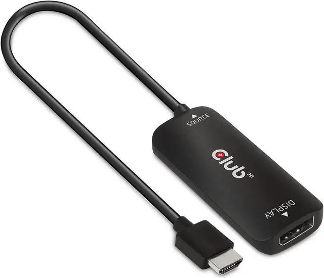 Main image of Club 3D 4K 120Hz or 8k30Hz HDMI to DisplayPort Video Adapter w/USB Power