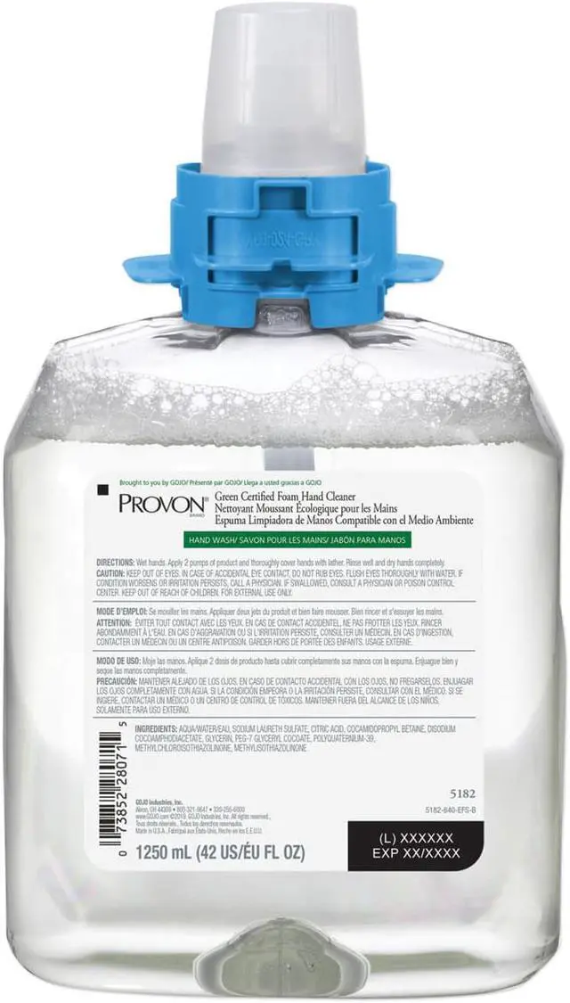 Main image of Green Certified Foam Hand Cleaner Refill Fragrance-Free 1250 mL 4/Carton 518204