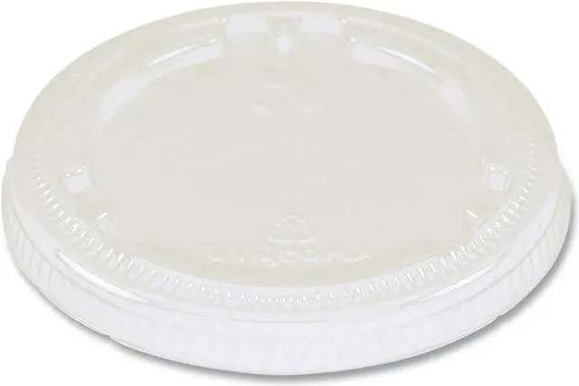 Main image of PLA Lids for Fiber Cups 3.1" Diameter x 0.4"h Clear Plastic 1000/Carton CPLCS9F