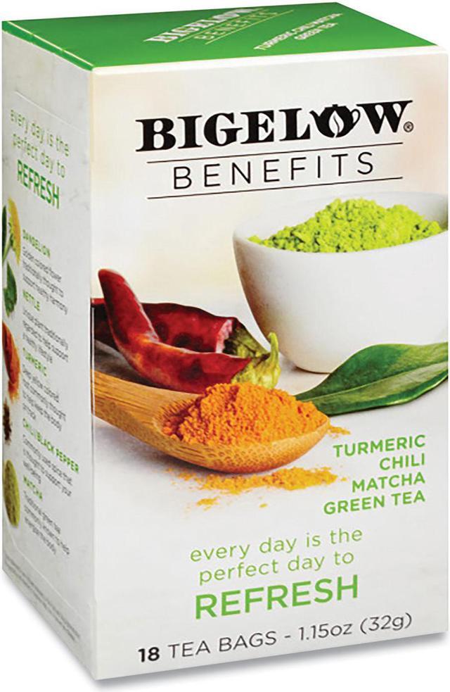 Benefits Turmeric Chili Matcha Green Tea, 0.6 oz Tea Bag, 18/Box