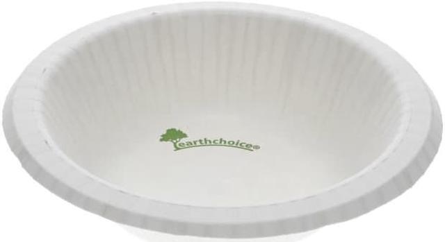 EarthChoice Pressware Compostable Dinnerware, Bowl, 12 oz, White, 750/Carton