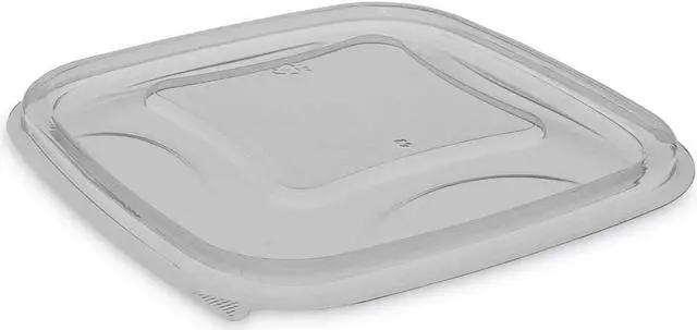Main image of EarthChoice Recycled Plastic Square Flat Lids Clear 504/Carton YSACLF05