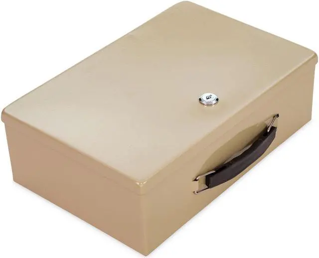 Main image of Controltek Heavy Duty Fire Retardant Box 1 Compartment 12.75x8.25x4 Sand 500123