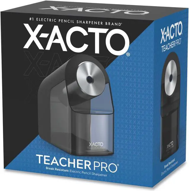 Alt view image 8 of 15 - X-ACTO 1675X TeacherPro Classroom Electric Pencil Sharpener, Black