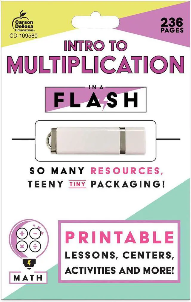 Main image of Carson Dellosa In a Flash USB Intro to Multiplication Ages 7-9 236 Pages 109580