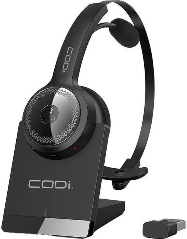 Main image of CODi Claro Wireless Headset w/ Integrated AI-Powered ENC Microphone Black (A04616)