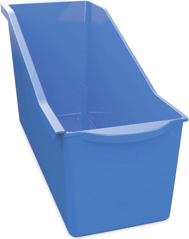 Antimicrobial Book Bin, 14.2 x 5.34 x 7.35, Blue Antimicrobial Book Bin, 14.2 x 5.34 x 7.35, Blue