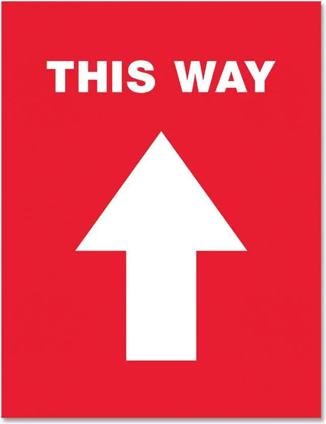 Main image of Avery Social Distancing Floor Decals 8.5 x 11 5/Pack 83091